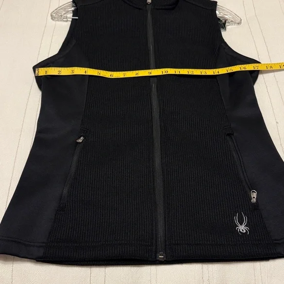Spyder Black Zip-Up Vest - Picture 3 of 5